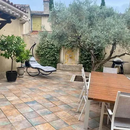 The Patio Of Montaury In Nîmes